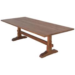 Custom Trestle Table in Reclaimed Vintage Pine, Fully Collapsible! 6