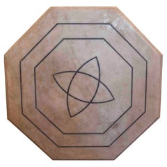 Table octogonale des années 1980 au design géométrique minimaliste