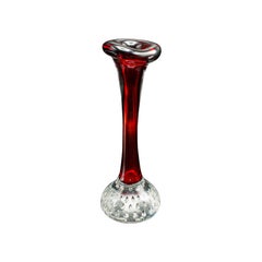 Small Vintage Scandinavian Posy Vase, Danish, Art Glass, Flower Sleeve, C.1970