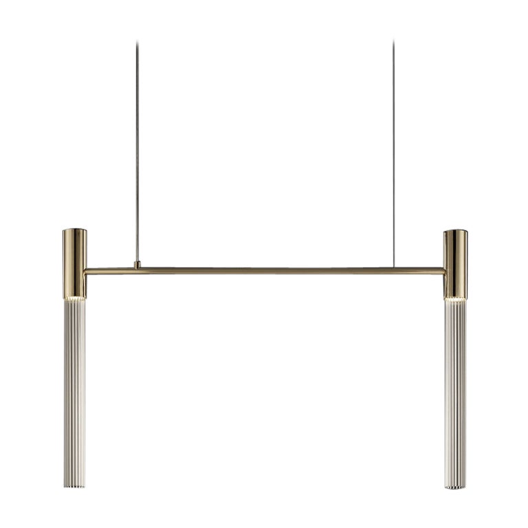 Lampada a sospensione Linea S2D Tube 40 di Euroluce Lampadari