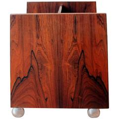 Norwegian Rosewood Magazine Rack or Stand