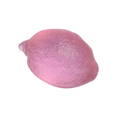 Verre citron en rose