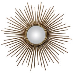 François Chaty in Vallauris, Design Sunburst Mirror, France circa 1960's