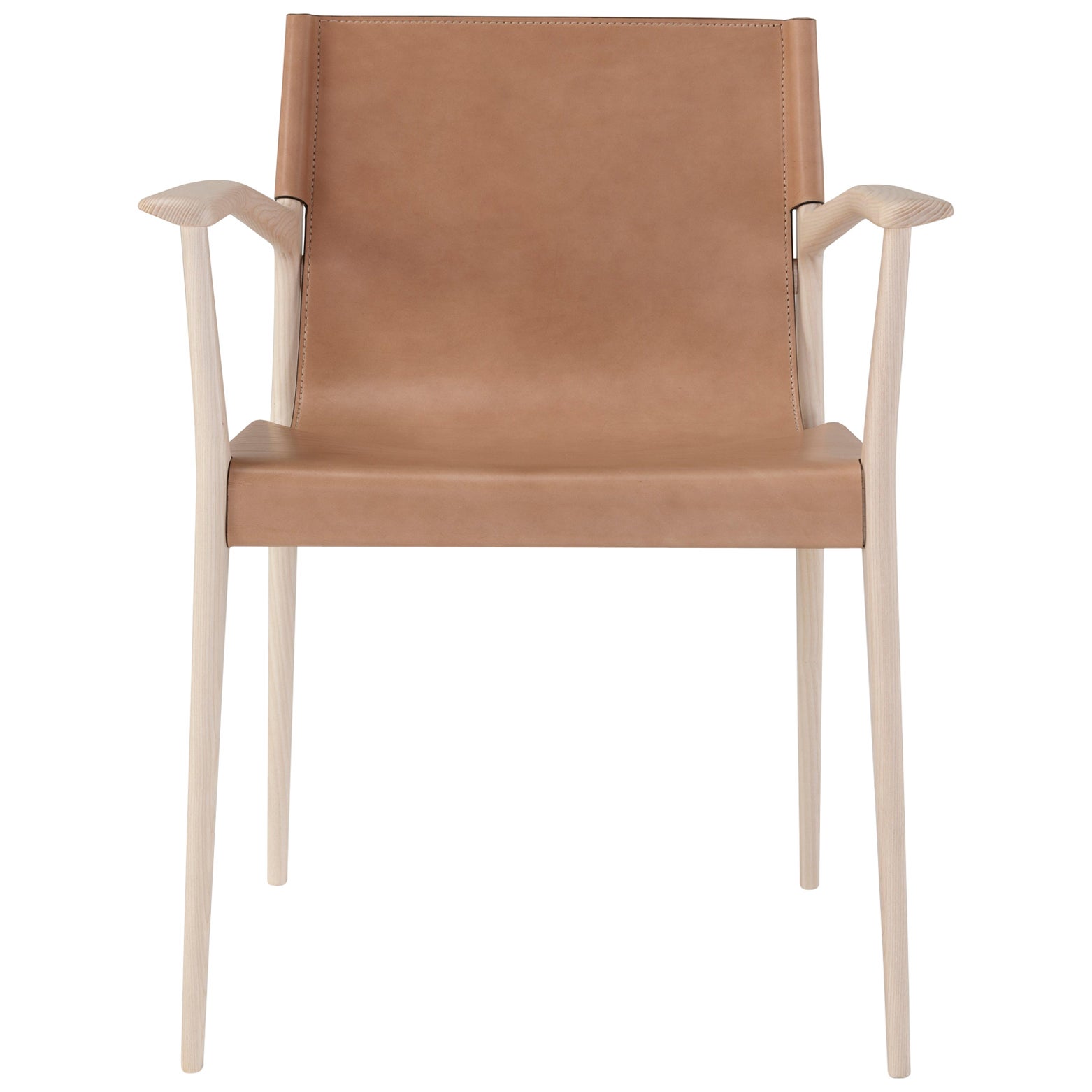 Silla con brazos Cuoio Tessa by Amura Lab