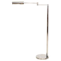 Mid Century Modern Extension Pharmacy Lamp in Chrome by Koch Lowy