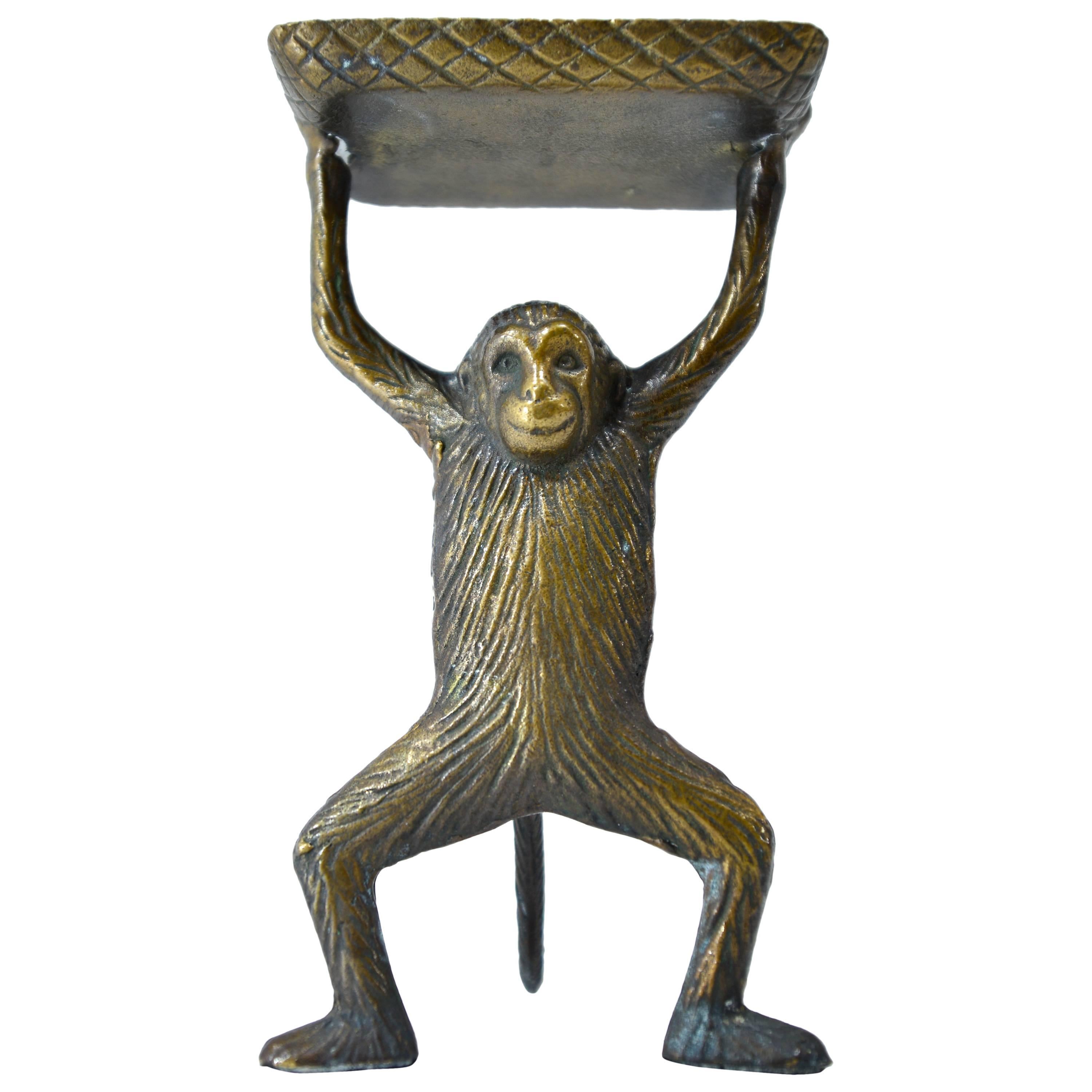 Bronze Monkey Card Holder