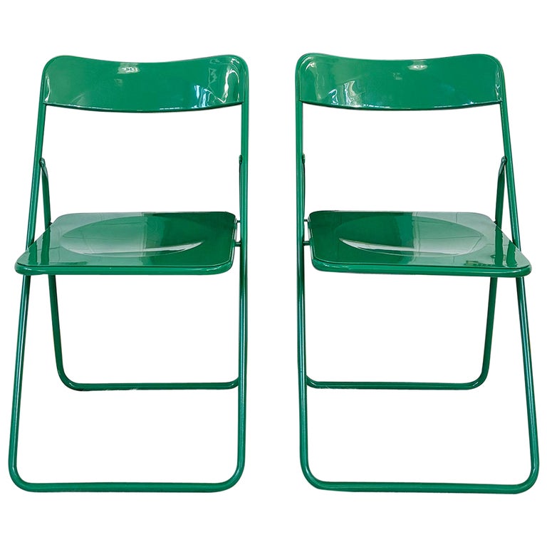 Pair of Green Swedish Postmodern 80s Vintage Nils Gammelgaard Ikea 