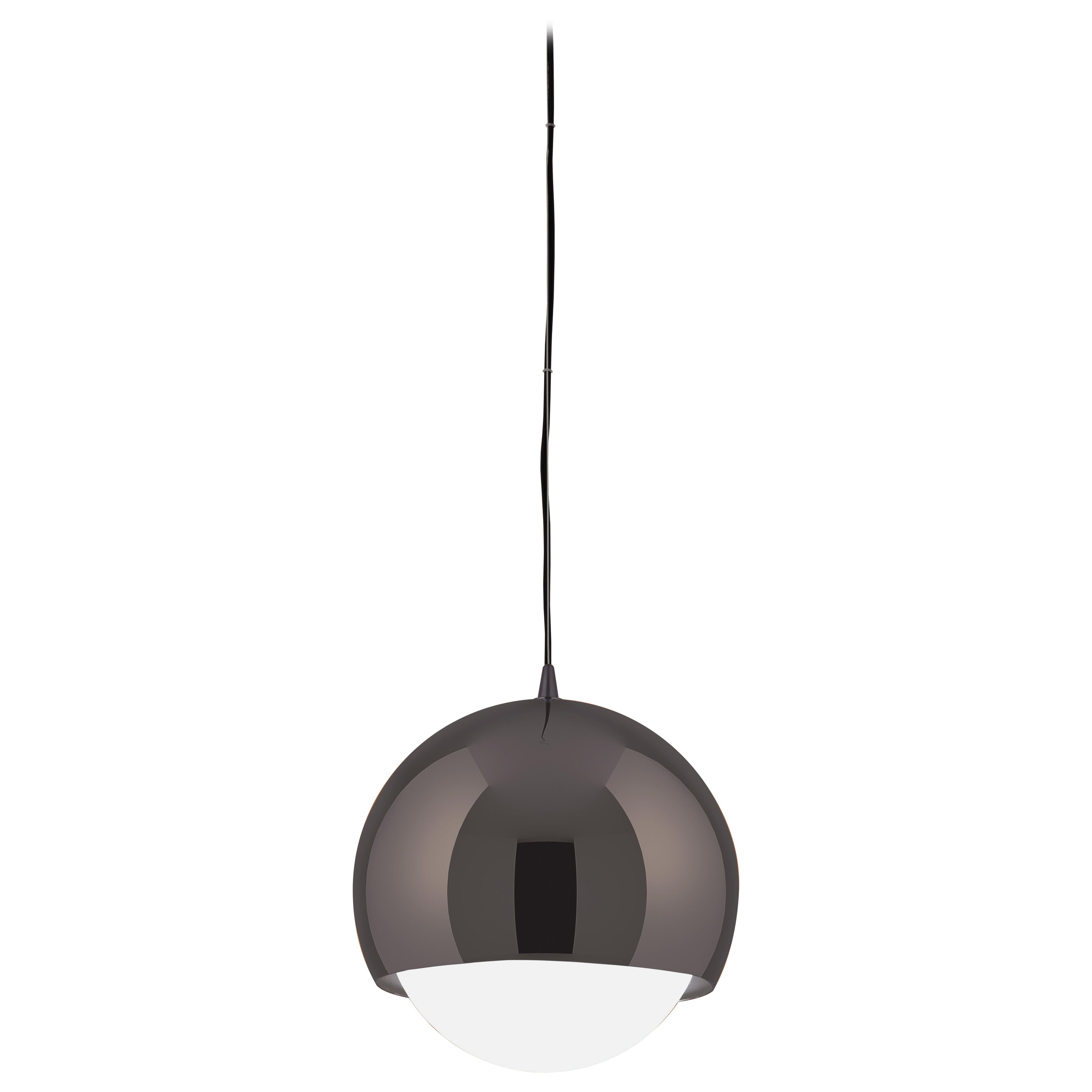 Lampada a sospensione Nobody Sphere in nichel nero di Euroluce Lampadari in vendita