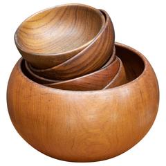 Kay Bojesen Teak Salad Bowl Set