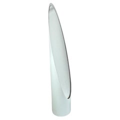 Miroir de sol extra large Lipstick des années 1970 - Design italien vintage en blanc