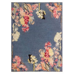 Doris Leslie Blau European Art Deco Blue Rug
