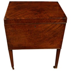 Antique c. 1790 English Georgian Wine Cooler or Cellarette
