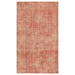 Vintage Zeki Müren Rug in Rose Tones with Trellis Floral Patterns  Rug & Kilim