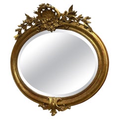 Ein feiner Spiegel aus geschnitztem Giltwood und Gesso aus dem späten 19.