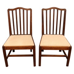 c. 1780 Paire de chaises d'appoint anglaises George III