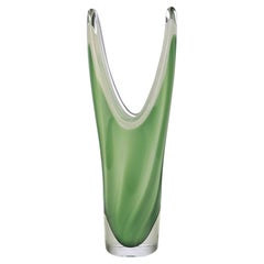 Vintage Green Vase, italy, 1970s