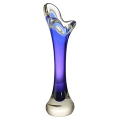 Vintage Blue Vase, italy, 1970s
