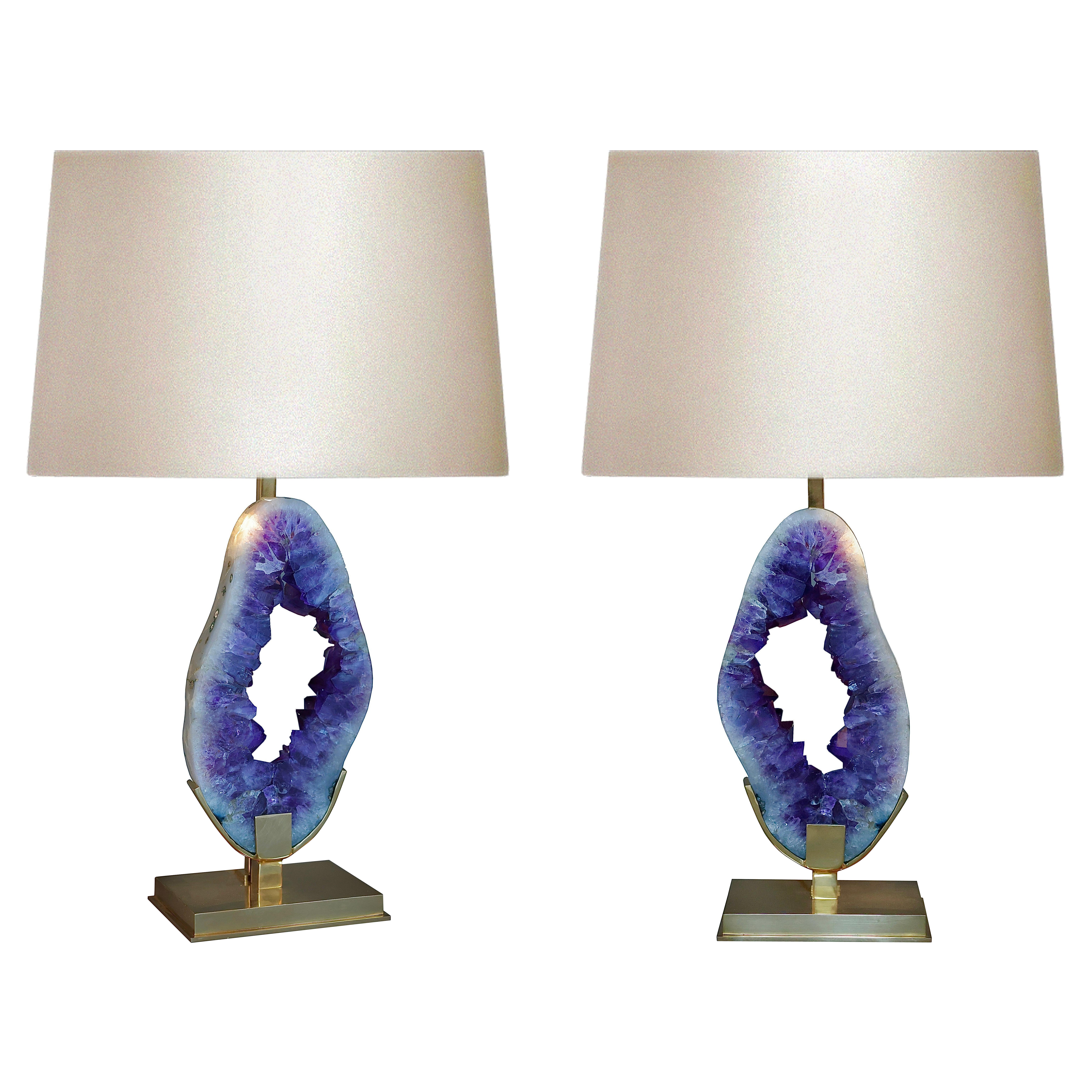Lampes de sculpture améthyste