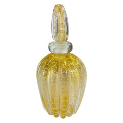 Barovier and Toso handblown Murano glass perfume bottle with stopper
