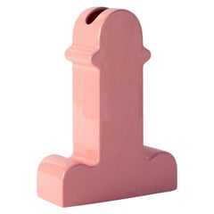 Ettore Sottsass, Shiva Vase, Pink Glazed, Ceramic, Spanish, 20th Century
