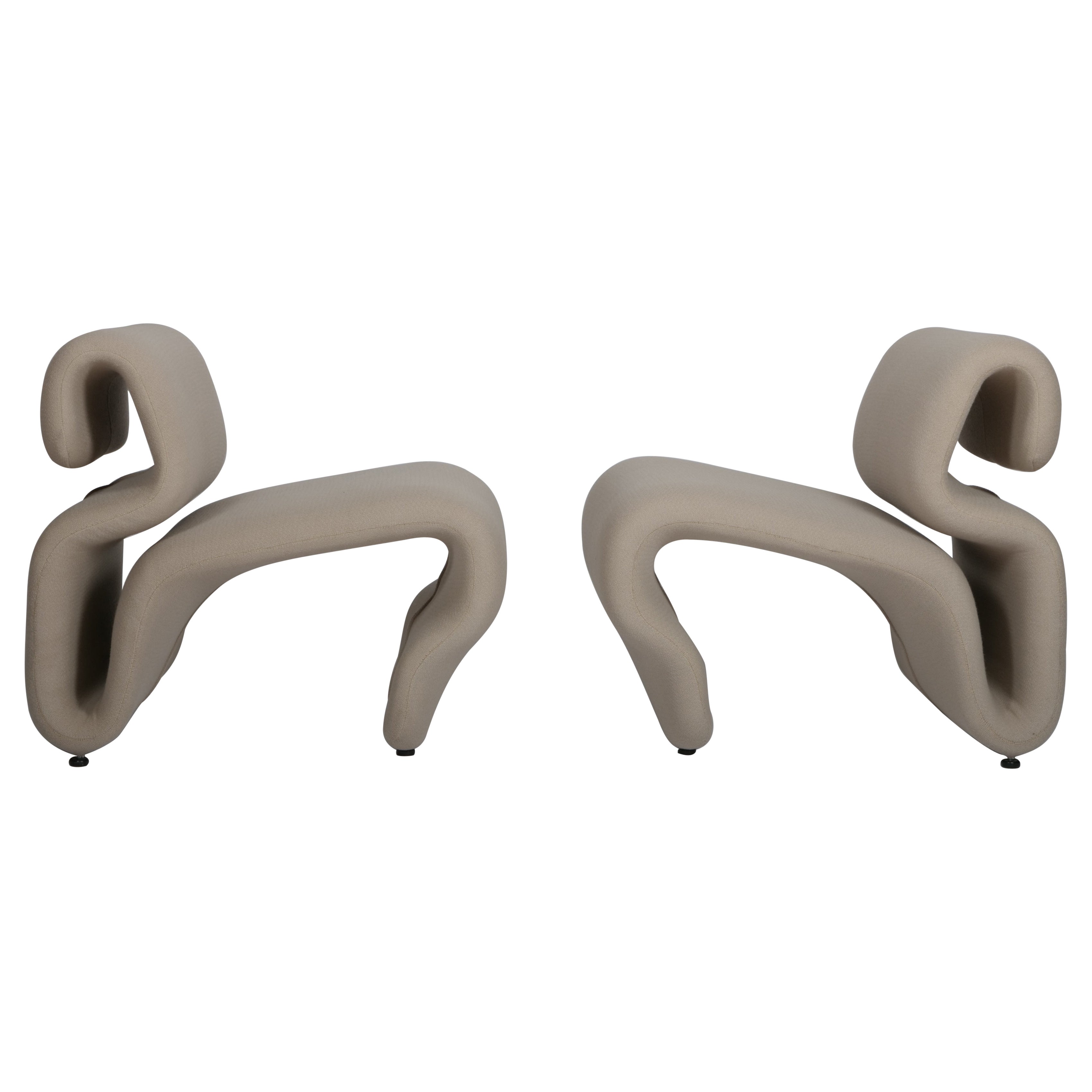 Pair of 'Etcetera' chairs by Jan Ekselius. Sweden c1970