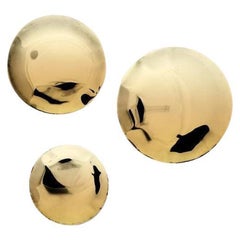 Set de 3 Alfileres de pared dorados flameados by Zieta