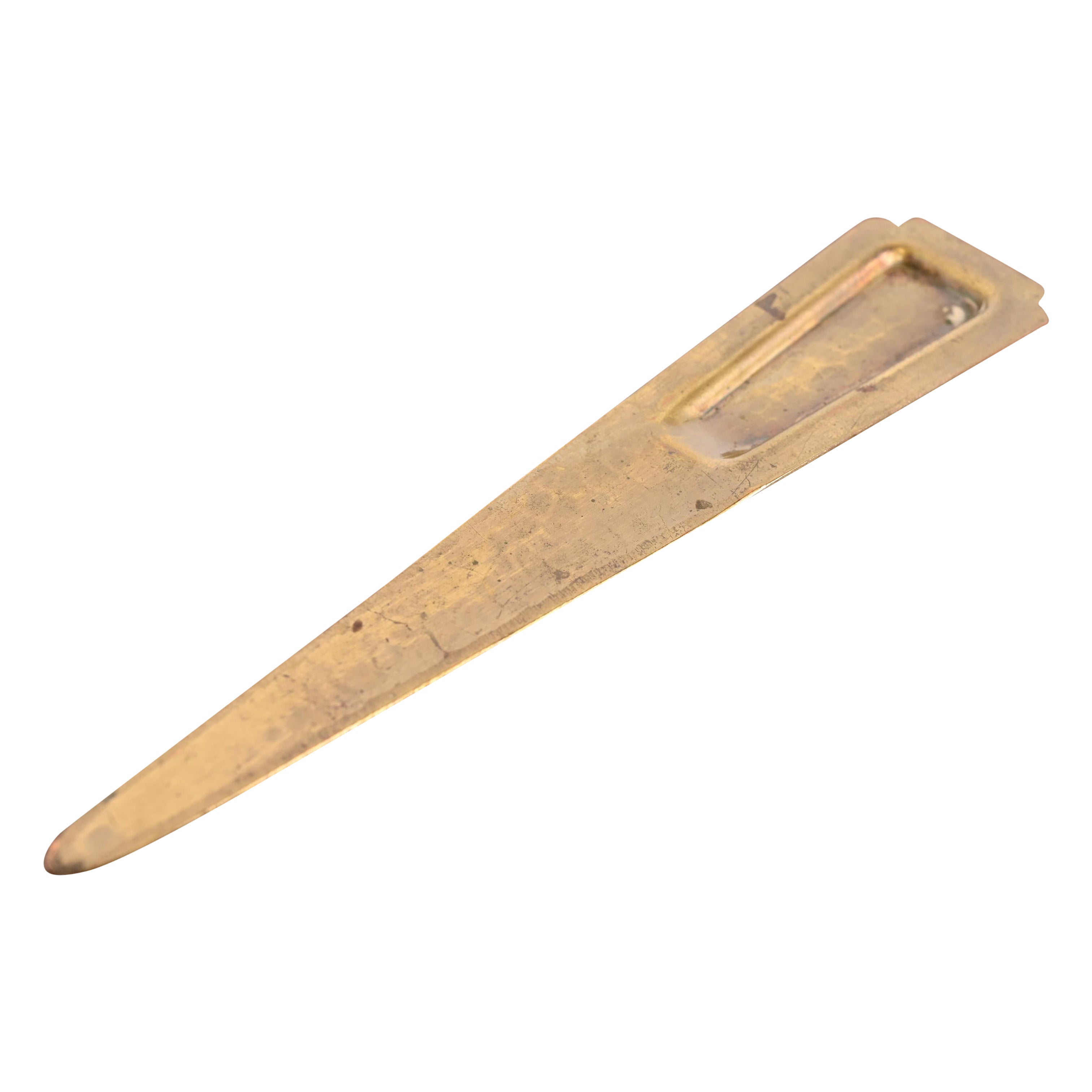 Roycroft Arts & Crafts Hammered Brass Over Copper Letter Opener