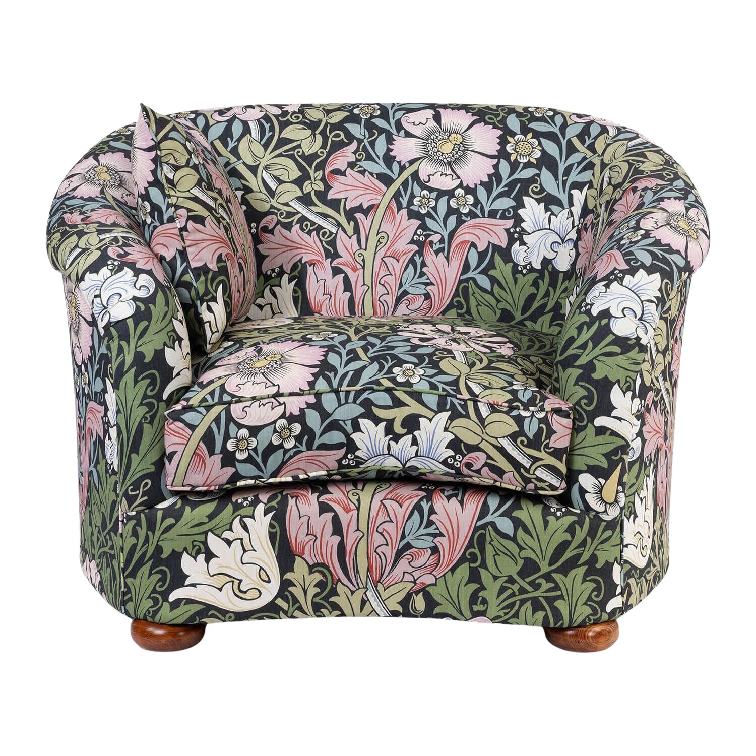Sedia Vesper in cotone e lino COMPTON - Onyx