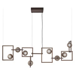 Lampada a sospensione Rhythm 8 di Euroluce Lampadari