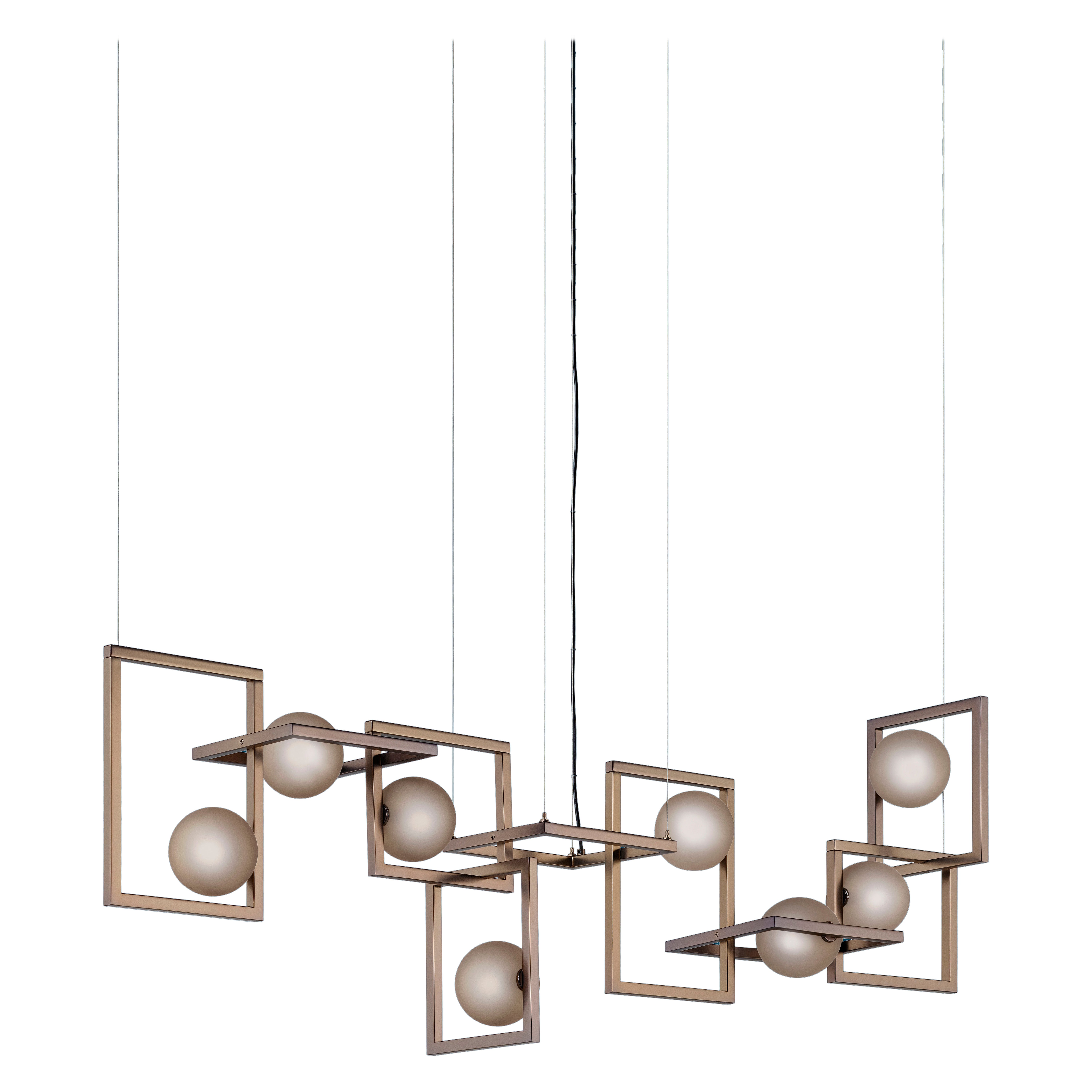 Lampada a sospensione Rhythm 8 di Euroluce Lampadari