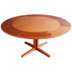 Expandable Danish Teak "Lotus" Dining Table by Dyrlund