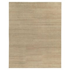 Rug & Kilim's Hand-Knotted Contemporary Solid Beige-Brown Rug