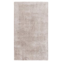 Rug & Kilim's Contemporary Solid Gray Rug in Shag Pile