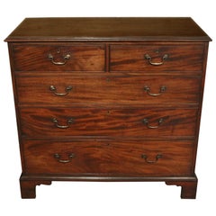 Circa 1765-80 George III English Straight-Front Chest of Drawers