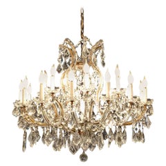 22 Light Marie Therese Crystal Chandelier w E12 Sockets UL Listing
