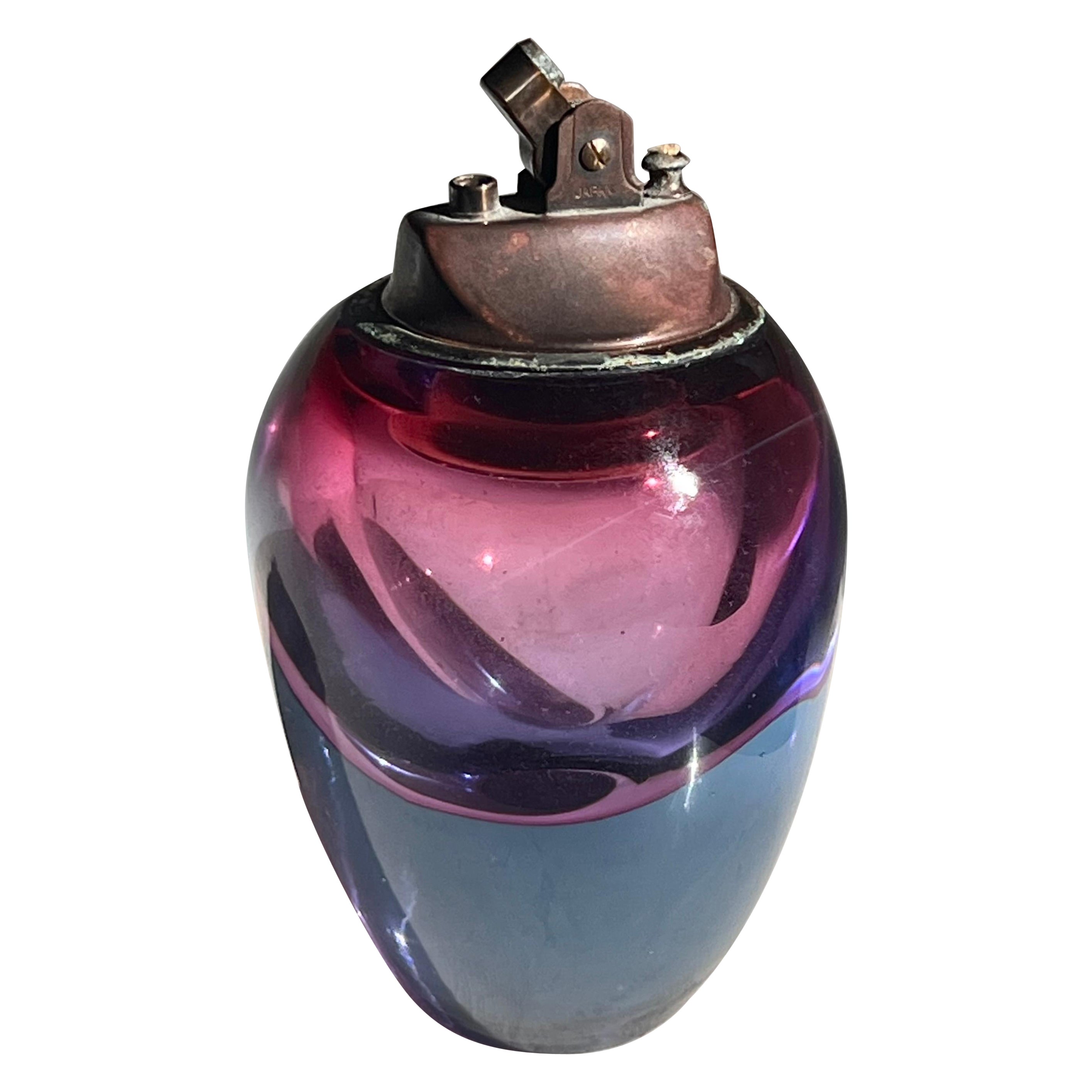 An art glass table lighter by Murano, mid 20th century