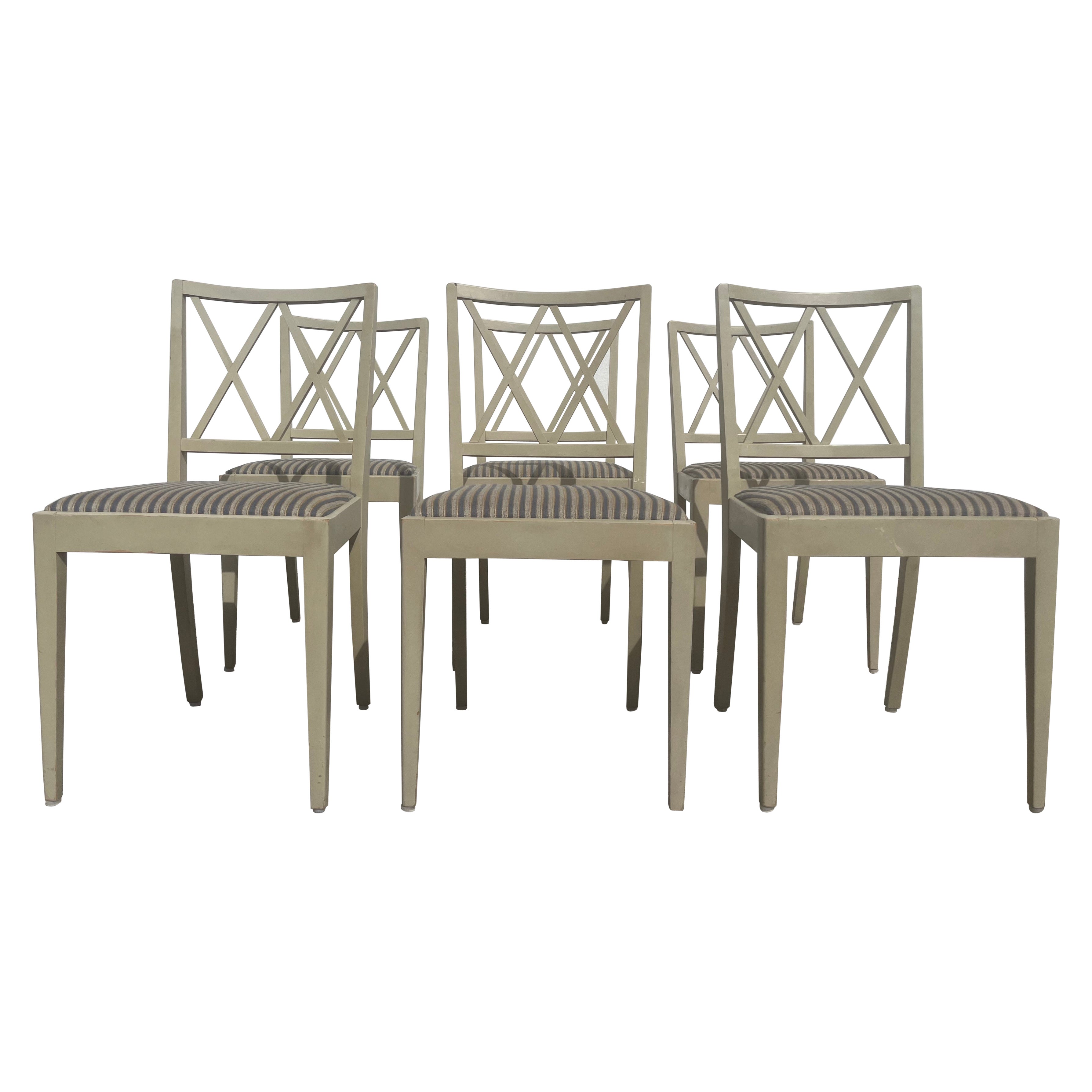 Set of 6 Scandinavian Dining Chairs, 1940s