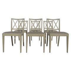 Set of 6 Scandinavian Dining Chairs, 1940s