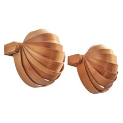 Translandia, Wall Lights, Pine, Denmark, 1970s