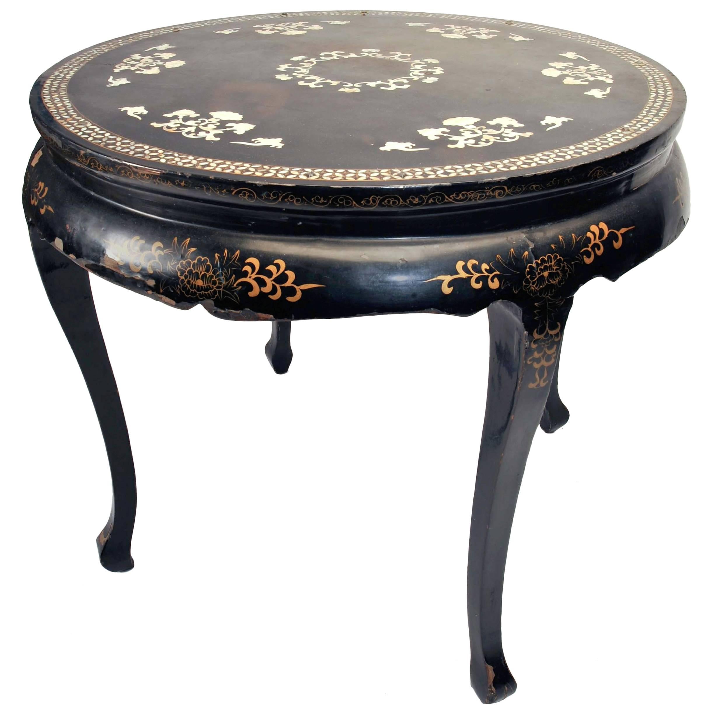 19th Century Chinese Mother-of-pearl Table