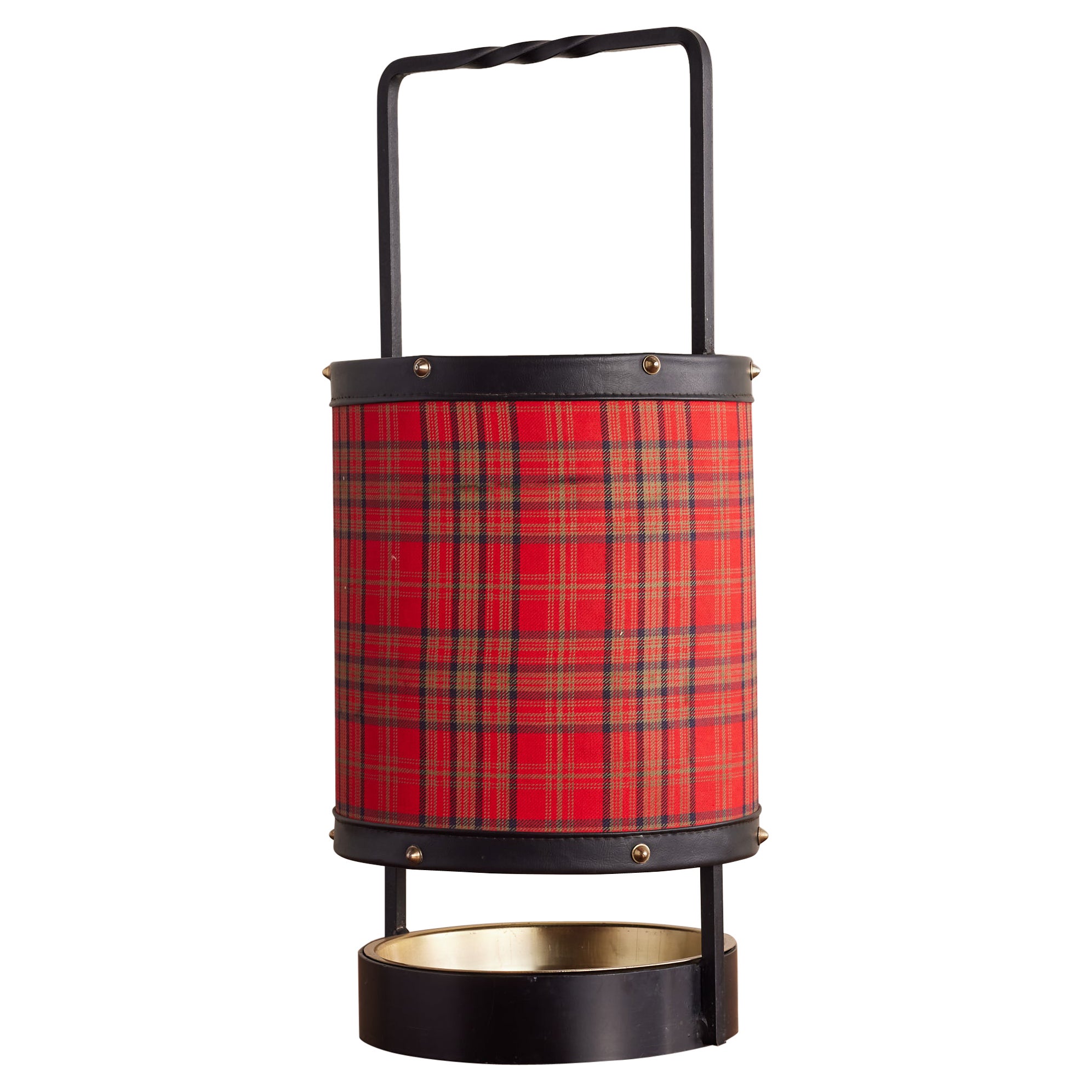 Jacques Adnet Tartan Umbrella Stand