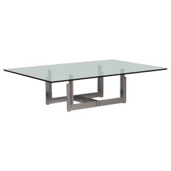 Couchtisch „Florian“ aus Stahl von Carlo Scarpa