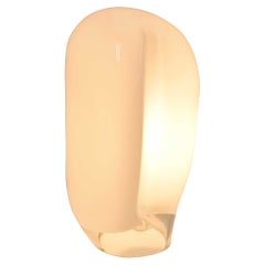 Große Vistosi-Tischlampe aus weißem Glas in Ballonform