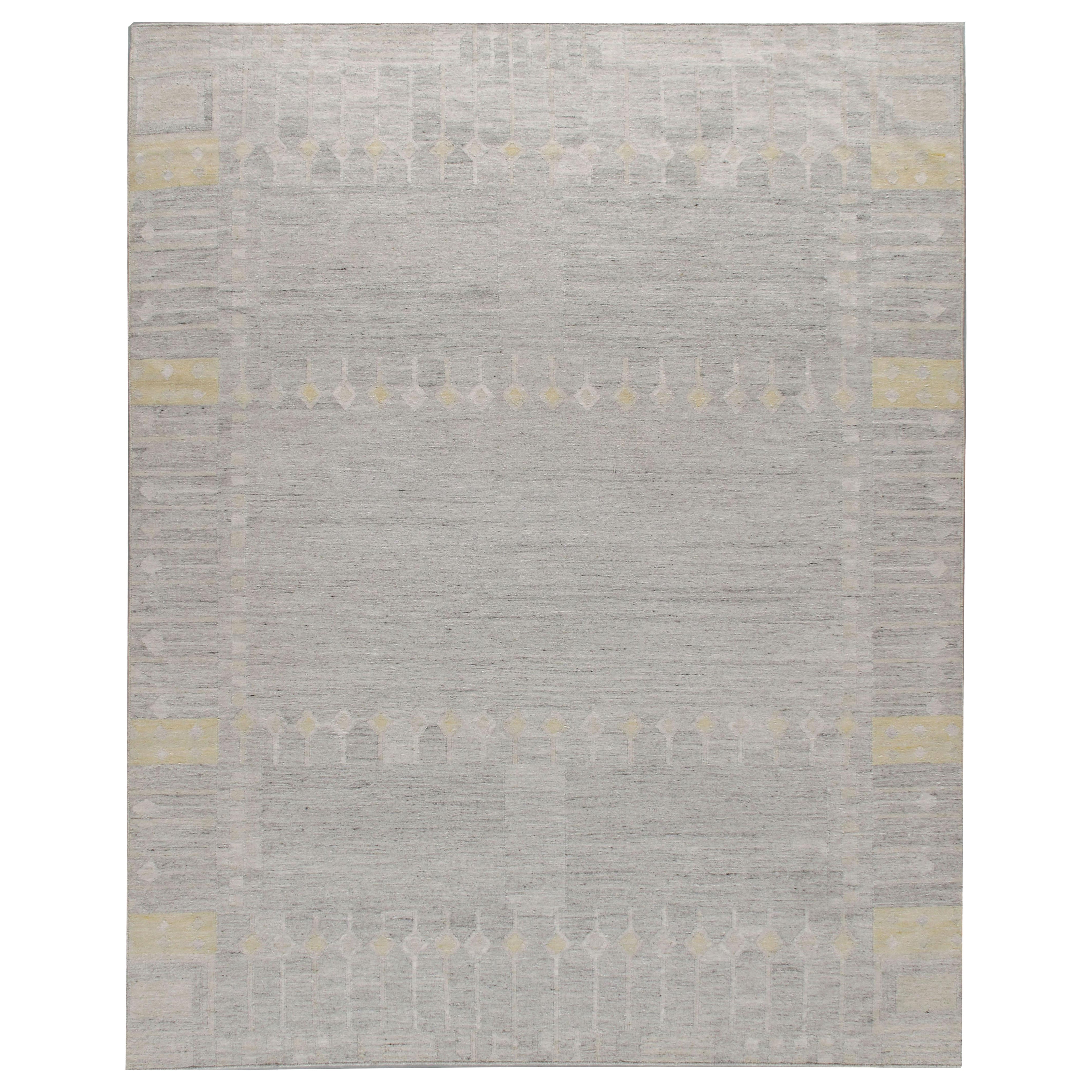 Tappeto Deco a trama piatta in stile scandinavo svedese 8' x 10'
