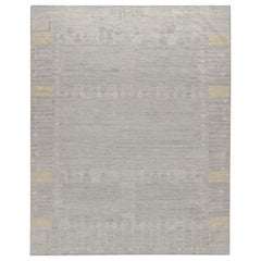 Tapis déco scandinave de style suédois à tissage plat 8' x 10'