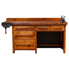Early 20th c. Carpenter's Workbench with Drawers c.1930-1940