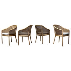 Quatre chaises de marque de Ward Bennett pour Brickel