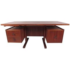 Teak Floating Top Desk 11
