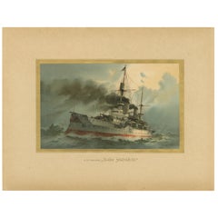 SMS Kaiser Friedrich III: Deutsches Schlachtschiff im Sturm - 1903