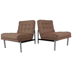 Mid-Century Florence Knoll "Parallel Bar" Slipper Chairs